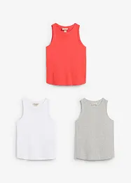 Lot de 3 débardeurs100% coton, bonprix