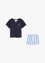 Shirt und kurze Hose aus reiner Bio-Baumwolle (2-tlg.Set), bonprix