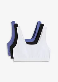 Lot de 3 brassières en coton extensible, bonprix
