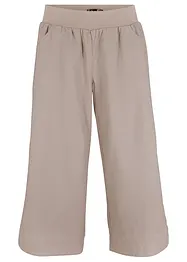 Pantalon en lin majoritaire, longueur 3/4, bonprix