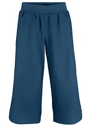 Pantalon en lin majoritaire, longueur 3/4, bonprix