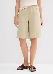 Bermuda en lin et viscose, taille haute, bonprix
