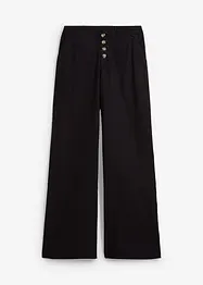 Pantalon palazzo en lin mélangé, bonprix