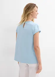 T-shirt en coton avec dentelle, bonprix