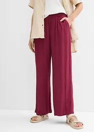 Pantalon palazzo en viscose douce, bonprix