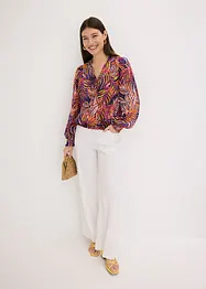 Blouse imprimée en crêpe, bonprix