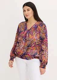 Blouse imprimée en crêpe, bonprix