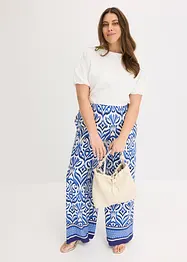 Pantalon en jersey viscose imprimé, bonprix