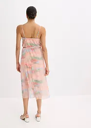Robe à fines bretelles et volant, bonprix