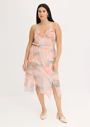Robe à fines bretelles et volant, bonprix