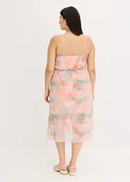Robe à fines bretelles et volant, bonprix