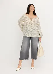 Blouse imprimée en viscose mélangée, bonprix