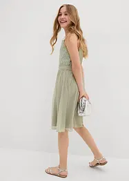 Robe en crêpe avec sequins, bonprix