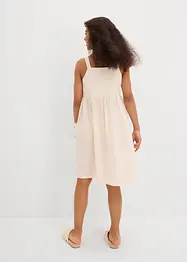 Robe à bretelles en lin mélangé rafraîchissant, bonprix