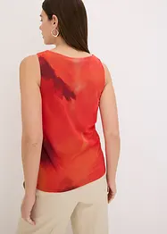 Top en doux mesh imprimé, bonprix