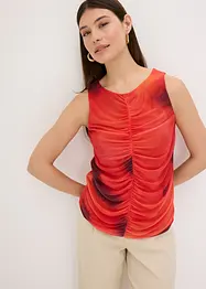 Top en doux mesh imprimé, bonprix