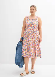 Robe légèrement évasée en jersey coton et viscose, bonprix