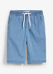 Schlupf Stretch-Jeans-Bermuda, Regular Fit, bonprix