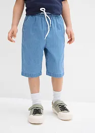 Schlupf Stretch-Jeans-Bermuda, Regular Fit, bonprix