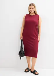 Robe en jersey crêpe gaufré, bonprix