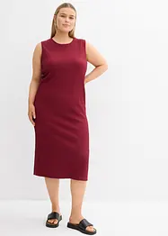 Robe en jersey crêpe gaufré, bonprix