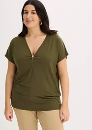 T-shirt avec anneau décoratif, bonprix