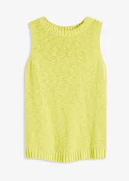 Top en maille coton texturée, bonprix