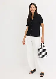 Chemisier en jersey texturé, bonprix