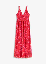 Robe longue en doux mesh imprimé, bonprix