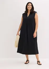 Jerseykleid aus Viskose- Pique mit Schulterpolster, bonprix