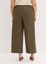 Pantalon à pinces en coton extensible, bonprix