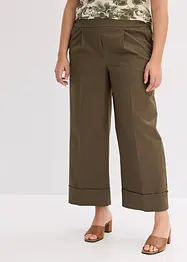 Pantalon à pinces en coton extensible, bonprix