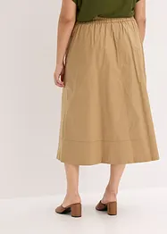 Jupe midi 100% coton, bonprix