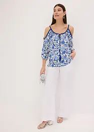 Haut en viscose avec bordure en dentelle, bonprix