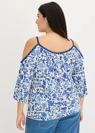 Haut en viscose avec bordure en dentelle, bonprix