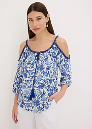 Haut en viscose avec bordure en dentelle, bonprix