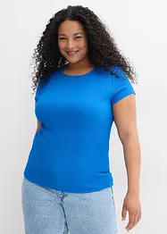 T-shirt en crêpe texturé, bonprix