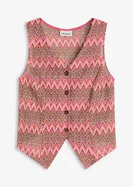 Gilet sans manches aspect crochet, bonprix