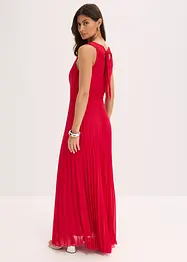 Robe en crêpe avec jupe plissée et détail boucle sur la ceinture, bonprix