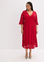 Robe en dentelle à volants, bonprix