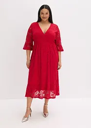 Robe en dentelle à volants, bonprix