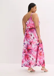 Robe une épaule en crêpe texturé, bonprix