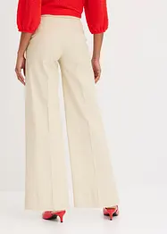 Wide Leg Hose aus Twill mit dekorativen Knöpfen, bonprix
