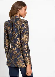 Kurz-Blazer in Gold-Jacquard, bonprix