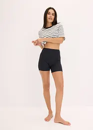Lot de 4 boxers femme mi-longs taille haute, bonprix