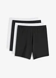 Lot de 4 boxers femme mi-longs taille haute, bonprix