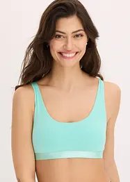 Lot de 2 brassières en coton, bonprix