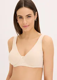 Lot de 2 soutiens-gorge moulés coton non rembourrés avec armatures, bonprix