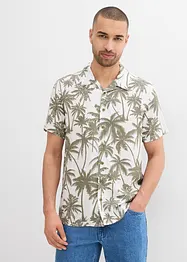 Chemise manches courtes Slim en viscose, bonprix