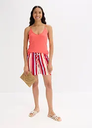 Lot de 3 tops à fines bretelles 100% coton, bonprix